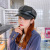 PU Leather Retro British Wild Octagonal Cap Women's Korean-Style Trendy Beret Women's Autumn and Winter Painter Octagonal Cap