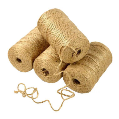 Factory Direct Sales Natural Yellow Linen Rope Tag Hemp Rope Photo Wall Hemp Rope 1.5mm Vintage Ornament 50 M-400m