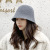 Woolen Bucket Hat Women's Autumn and Winter Versatile Outdoor Fashion Bucket Hat Korean Style Fashionable Simple Retro Wool Blend