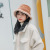 New Women's Winter Korean Style Deerskin Velvet Bucket Hat Double-Sided Lamb Wool Japanese Style All-Matching Students Warm-Keeping Bucket Hat Tide