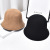 Cashmere Double-Sided Thickened Winter Artistic Style Bucket Hat Women's Japanese Fashion All-Matching Bucket Hat Korean Fashion Warm Fisherman Hat