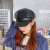 PU Leather Retro British Wild Octagonal Cap Women's Korean-Style Trendy Beret Women's Autumn and Winter Painter Octagonal Cap