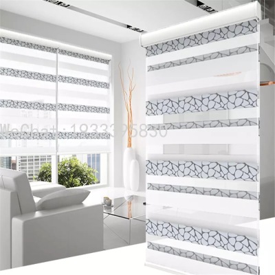 Shading Soft Gauze Curtain New Jacquard Living Room Bedroom Kitchen Roller Shutter Bathroom Louver Curtain Customized Curtain Manufacturer