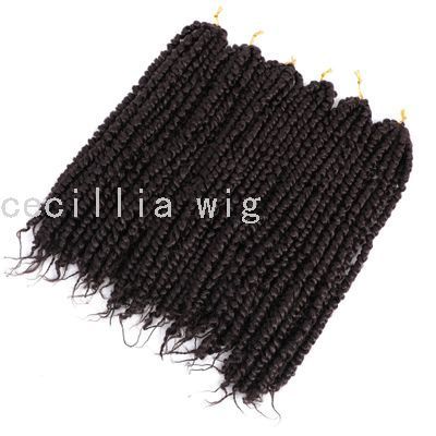 Twisted Crochet Hair Spring Curved Chemical Fiber Wig European and American Amazon Hot Sale