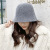 Woolen Bucket Hat Women's Autumn and Winter Versatile Outdoor Fashion Bucket Hat Korean Style Fashionable Simple Retro Wool Blend