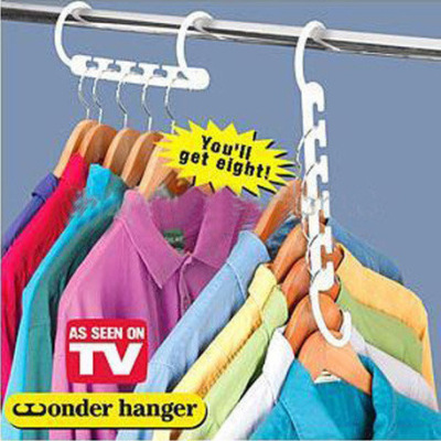 Cross-Border Hot Selling TV Shopping 8 in 1 Magic Magic Hanger Multi-Function Hanger Storage Hanger 8 Pieces