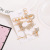 Style Internet Celebrity Dongdaemun Feather Alloy Barrettes 6-Piece Set Scissors Pearl Hairpin Clip Grip Duckbill Clip