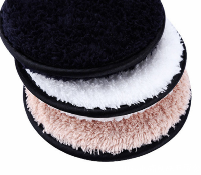 Washable Makeup Removing Powder Puff Facial Wipe Plush Makeup Remover Pad in a Variety of Colors