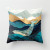 Geometric Mountain Sun Whale Creative Office Peach Skin Fabric Pillow Cover Abstract Printing Home Sofa Cushion Cover
