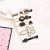Style Internet Celebrity Dongdaemun Feather Alloy Barrettes 6-Piece Set Scissors Pearl Hairpin Clip Grip Duckbill Clip