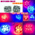 Motorcycle Decorative Light LED Flashing Light 12V Colorful Taillight Scooter Stop Lamp Pattern Flashing Light Ghost