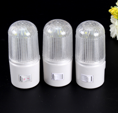 3W Small Night Lamp Plug-in Switch Lamp Bedside Lamp LED Small Night Lamp Night Market Stall Supply