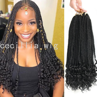 Hot Sale 18inch Tail Three-Strand Braid Crochet Chemical Fiber Fake