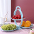 Folding Double-Layer Fruit Plate Modern Creative Fruit Plate Dried Fruit Tray Household Living Room and Tea Table Decoration Portable Fruit Pot