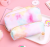 Cute Refreshing Artistic Cosmetic Bag Female Girl Heart Dream Colorful Series Pencil Case Stationery Case Buggy Bag