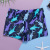 European and American Cartoon Swimsuit Elastic Purple Shark Print Swimsuit Korean Children's Swimming Trunks Foreign Trade