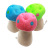 Colorful Plush Mushroom Pet Bite Toy Soft and Strong Fun Not Expensive Factory Direct Sales