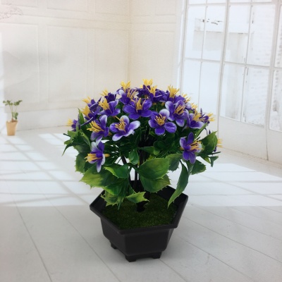 Mini Artificial Bonsai Flower Small Potted Factory Direct Sales Artificial Flower Plant