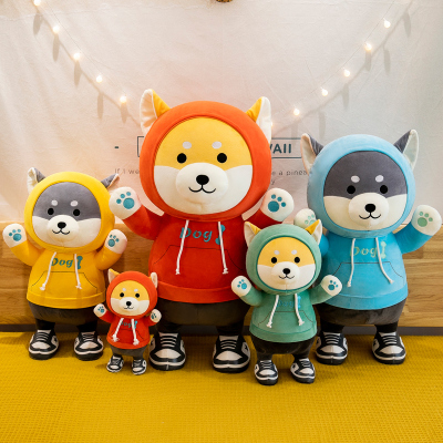 Factory Sales Plush Toy Doll Cool Hat Dog Caterpillar Pikachu Single Back Double Back Cartoon Bag Children's Toys