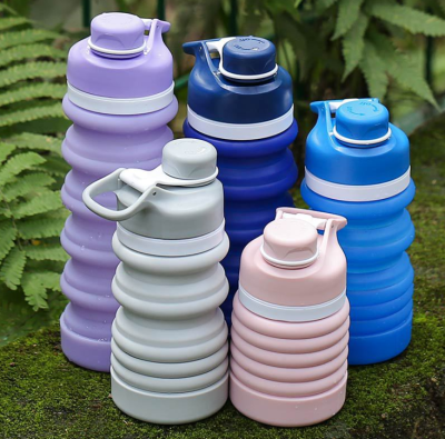 Mountaineering Outdoor Kettle Cycling Travel Foldable Water Bottle Portable Soft Silicone Compression Leak-Proof Water Bag Customized