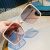 New Big Box Glasses Large Sunglasses Korean Style Fashionable UV-Proof Fashionable Sunglasses