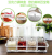 Kitchen Supplies Transparent Acrylic Condiment Dispenser Four-Grid Seasoning Box Four-in-One Cruet Set with Spoon Wholesale