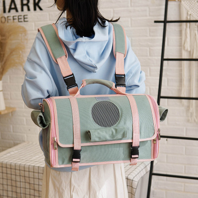 Amazon New Pet Backpack Cat Supplies Handbag Cat Bag Portable Breathable Backpack