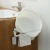 B47-BW1801 Foldable Wall-Mounted Washstand Punch-Free Washbasin Shelf Bathroom Towel Rack Hook