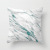 Marble Texture Nordic Style Peach Skin Fabric Pillow Cover Graphic Customization Wholesale Modern Minimalist Back Seat Cushion