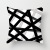 The Nordic Black and White Geometry Pillow Graphic Customization Sofa Waist Rest Peach Skin Fabric Pillow Cover Wholesale