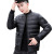 Leather Cotton-Padded Coat Men's Korean-Style Fashion Winter Clothes Thickening Stand Collar Short PU Leather Cotton-Padded Jacket Handsome Casual Leather Coat Cotton Coat Jacket