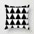 The Nordic Black and White Geometry Pillow Graphic Customization Sofa Waist Rest Peach Skin Fabric Pillow Cover Wholesale