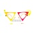 Party Fun Wine Glass Glasses Party Festival Carnival Holiday Glasses Glasses Funny Triangle Wine Glass Glasses