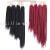 Foreign Trade Popular Style Chemical Fiber Wig Best-Selling Dreadlocks 12-Inch Lengthened Small Three-Strand Braid