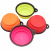 Black Frame Folding Silicone Pet Bowl Portable Dog Bowl Tableware Multi-Color Optional Dog Waterbowl Portable Folding Bowl