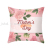 Mother's Day Pillow Cover Pink Love Heart Flowers Peach Skin Fabric Sofa Cushion Cover Office Cushion Cover Cross-Border Hot Sale