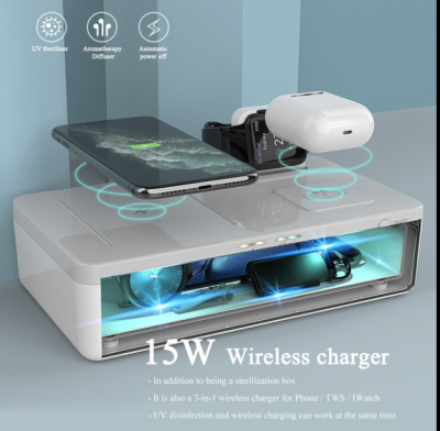 Three-in-One UV Box Wireless Phone Charger