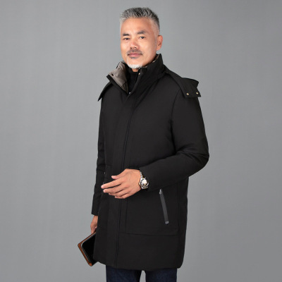 Winter Clothing 2020 New down Jacket Men's Middle-Aged and Elderly Father Father Grandfather Casual Thickening Warm Coat Cotton Coat