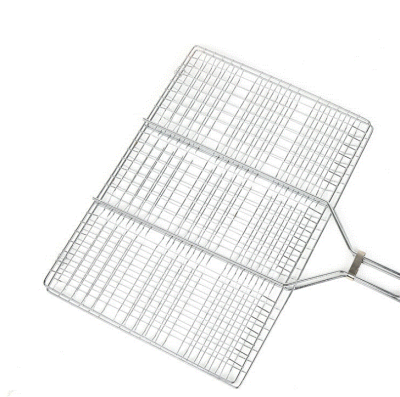 Square Multi-Purpose Stainless Steel Grilled Fish Clip Net Clip Barbecue Fish Racket Grilled Vegetable Net Clip