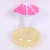 Factory Spot PVC Mushroom Inflatable Coaster Double Color Red and Blue Small Umbrella Inflatable Cup Seat Coaster Floating on Water Cup Saucer