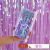 1*2 M 3 M Holiday Party Decorative Candy Tinsel Curtain Photography Background Wall Arranged Candy-Colored Tinsel Curtain