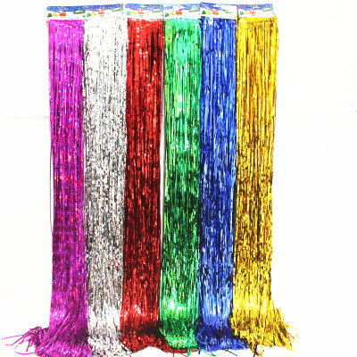 Rain Silk Tassel 1 M Balloon Rain Silk Holiday Party Wedding Birthday Christmas Decoration Rain Silk Tassel