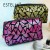 New Square Geometric Pattern Korean Style Octagonal Cosmetic Bag Colorful Sequins Large Capacity Storage Bag Customization