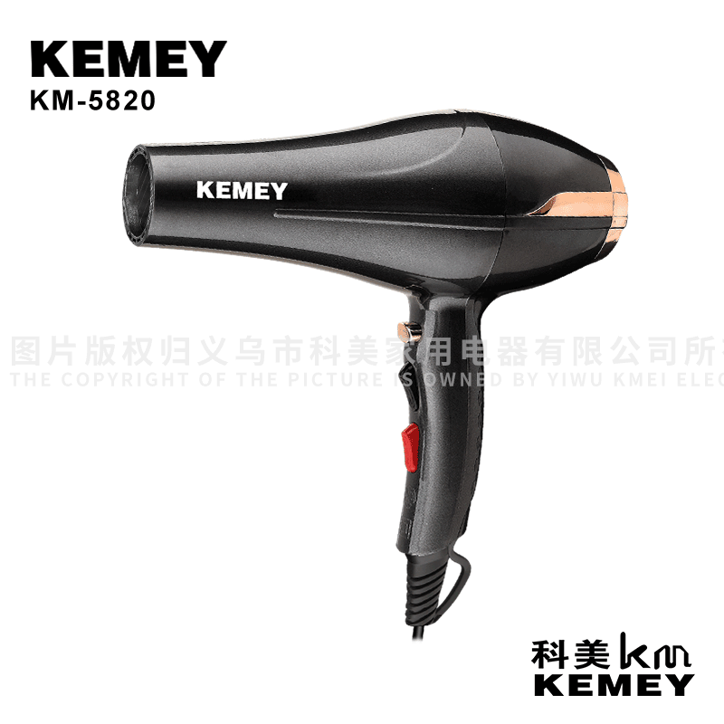 Cross-Border Factory Direct Supply [Kemei/Kemey] High-Power Anion the Third Gear Adjustable KM-5820 Hair Dryer
