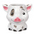 Small Pink Pig White Pig Ceramic Cup Cute Animal Mug Water Cup Coffee Cup