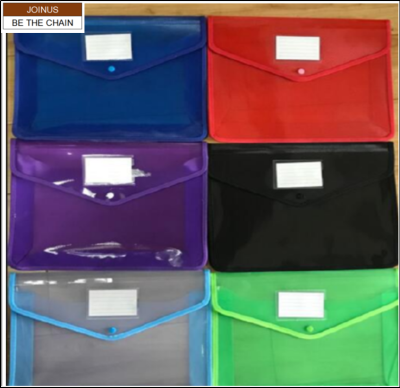  A4 document bag with piping binding  500mic AF-3395-1