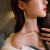 925 Silver Needle New Year Stud Earrings Female Personality Simple Red Heart Earrings Trendy Chinese Style Earrings Versatile High Sense