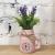 Artificial Flower Set Ceramic Hemp Rope Vase Lavender Fake Flower Artificial Plant Pot Home Decoration Fake Flower Pot