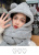 Jennie Same Scarf Hat Integrated Female Winter Ears Bear Hat Scarf Plush Warm Thickened