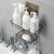 Iron Bathroom Rack Wall-Mounted Toilet Accessories Bathroom Cosmetics Storage Rack Spice Jar Double-Layer Rack